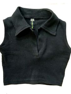 Mini Crop Top Slightly Deep Necked