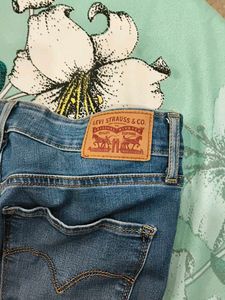 Blue Ribbed Denim Jeans