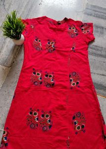 Cherry Colour Kurti
