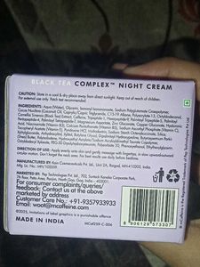 mCaffeine Black Tea Night Cream