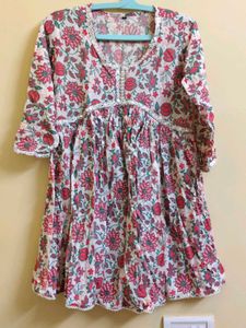 Floral Print Tunic Top