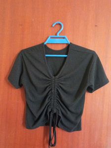 Black Cinched Top