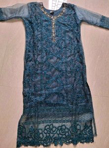 Kurti set(sea blue)🌷