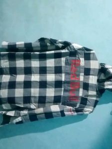 Checked Hoodie T-Shirt