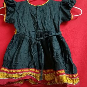 Baby Girl Black Khan Dress