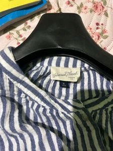 Striped Button-Up Shirt