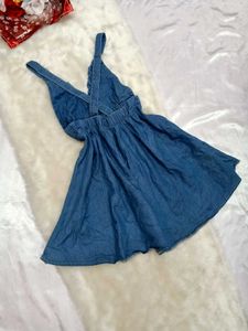 💠Denim Ruffle Mini Dress💠