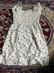 Floral off-shoulder mini dress