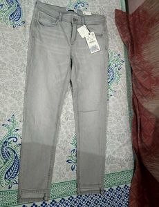 Zara Grey Denim Jeans