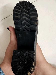 Pre-Loved Black Velvet Boots - Size 7 (UK)