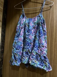 Spaghetti Floral Top