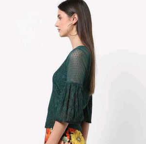 Lace Bell Sleeve Top