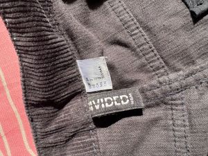 Black Corduroy Wide Leg Trousers