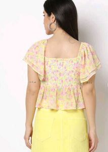 Floral Puff Sleeve Top
