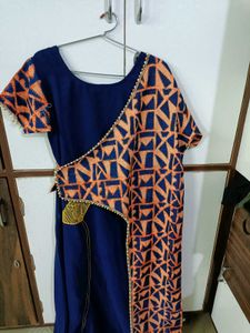 Elegant Blue Printed Kurta
