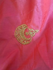 Rain Pink Colour Saree With Double Tone Colou
