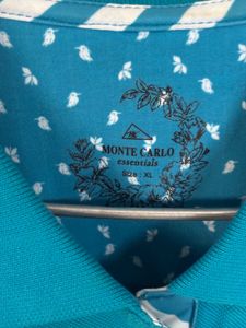 Teal Polo Shirt From Monte Carlo