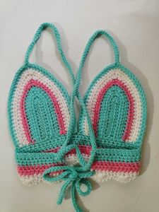 Crochet Rainbow Top