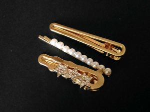 Hair Clip Sets - Gold &amp; Pearl Combo Of 2 Set