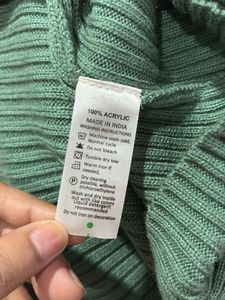 Sage Green Ribbed Turtleneck