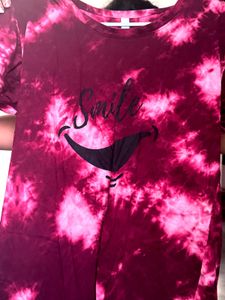 Tye Dye Night Suit Capri