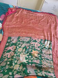 Elegant Ethnic Saree GREEN 💚 ♥️