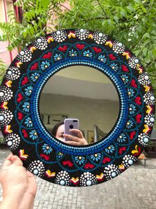 Blue And Red Mandala
