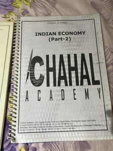 Chahal Academy Indian Economy Notes