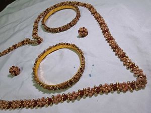 wooden beads Jewellery Set