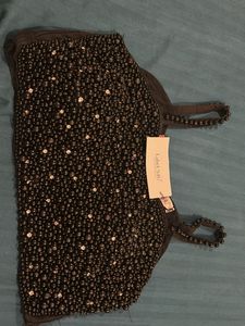 Beaded Black Top