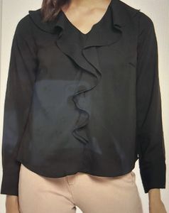 Women Formal Black Top
