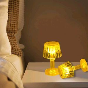 LED Table Lamp Set of 1 - Bedside Night Light