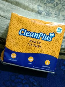 CleanPlus Party Tissues - 100 Napkins