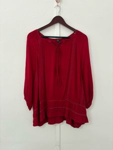 Red Beautiful Blouse