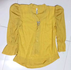 Elegant Yellow Top