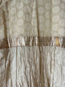 Cream Suit with Gold details