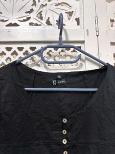 🎀Imported Chic Black Tunic Top B