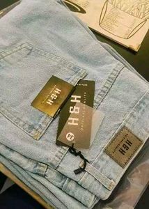Flared Blue Denim Jeans