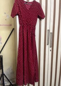 Polka Dot Maxi Dress