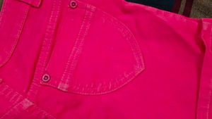 Bright Pink Girls&#39; Cotton Shorts – Stylish &amp; Comfy