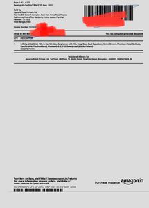 Infinity (JBL Glide 120, in Ear Wireless Earphones with Mic, Deep Bass, Dual Equalizer, 12mm Drivers, Premium Metal Earbuds, Comfortable Flex Neckband, Bluetooth 5.0, IPX5 Sweatproof (Black &amp; Yellow)