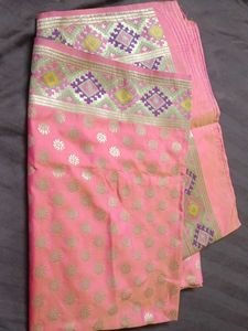 Pink Banarasi Dupatta