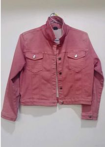 Brick Colour Denim Jacket