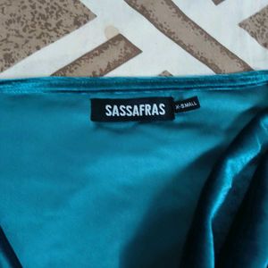 Teal Velvet Top
