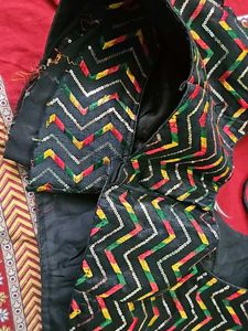 Padded Back Open Blouse