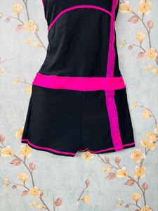 Black &amp; Pink Romper