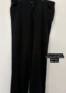 Black Straight Leggings