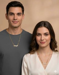 Prince Princess Couple Pendant Necklace