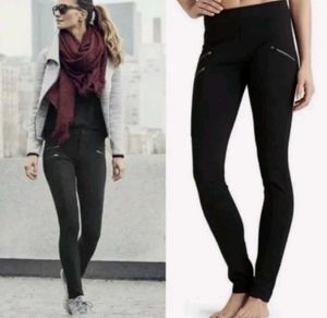 Black Zipper Accent Pants