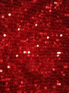 Red Sequin Sleeveless Top